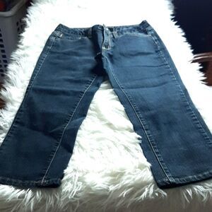 APT 8 Flap Pocket BootCut Cropped Jeans sz 6‎